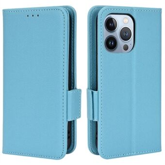 Voor iPhone 15 Pro Max PU Leren Telefoonhoes Litchi Textuur Standaard Portemonnee Telefoonhoesje