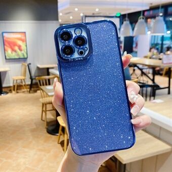 Glitter Zachte TPU Hoesje voor iPhone 15 Pro Max Elektroplating Schokbestendige Mobiele Telefoon Achterkant