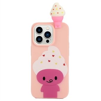 YX Stijl Slanke Telefoonhoes voor iPhone 15 Pro Max Mini Figuur Decor TPU Hoes Patroonprint Telefoonhoesje