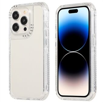 Voor iPhone 15 Pro Max Vier Hoeken Schokdempende Telefoonhoes PC+TPU Mobiele Telefoon Achterkant Cover