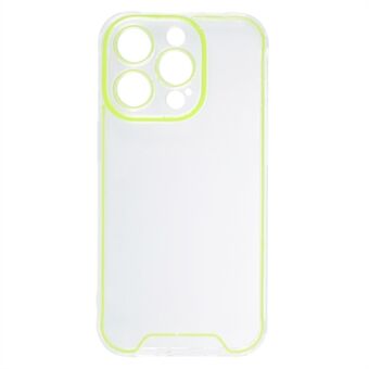 Voor iPhone 15 Pro Max Hoesje Beschermende TPU Cover Luminous Noctilucent Frame Transparante Telefoonhoes