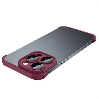 Voor iPhone 15 Pro Max Bumper Hoesje Randloos TPU Randhoek Telefoonhoes