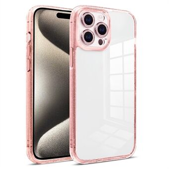 Voor iPhone 15 Pro Max mobiele telefoonhoes PC+TPU+glas telefoonhoesje