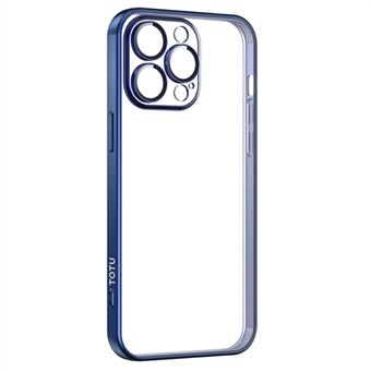TOTU PC-02 Voor iPhone 15 Pro Max TPU-hoesje Elektroplating Transparante Telefoonhoes