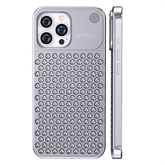 Voor iPhone 15 Pro Max hoesje, randloze warmteafvoer telefoonhoesje van aluminiumlegering, beschermende case.