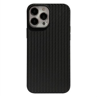 Voor iPhone 15 Pro Max TPU Hoesje Geweven Textuur Schokbestendige Telefoonhoes