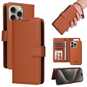 BETOPNICE 005 Voor iPhone 15 Pro Max Hoesje Afneembare Mobiele Telefoon Standaard Leren Cover