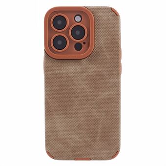 Morandi-stijl voor iPhone 15 Pro Max hoesje, gemaakt van TPU+PU lederen achterkant.