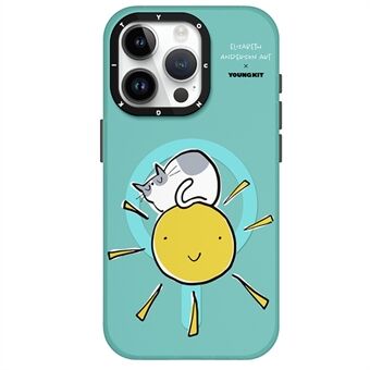 YOUNGKIT Hoesje voor iPhone 15 Pro Max Compatibel met MagSafe IMD PC Telefoonhoes, Gezamenlijk merk Elizabeth.