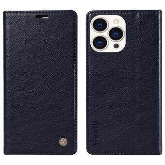 YIKATU YK-006 Voor iPhone 15 Pro Max hoesje met staander, portemonnee en magnetische leren hoes
