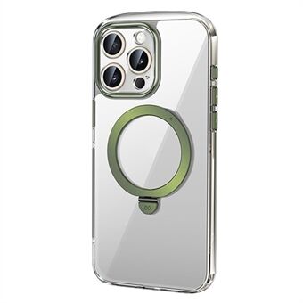 XUNDD voor iPhone 15 Pro Max Kickstand-hoesje compatibel met MagSafe PC+TPU-heldere telefoonbeschermer