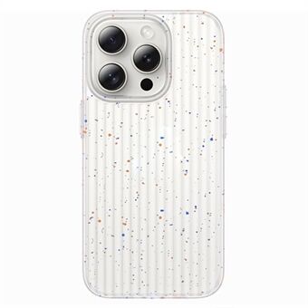 Voor iPhone 15 Pro Max hoes Splash inkt gegolfd textuur schokbestendige PC telefoonhoes