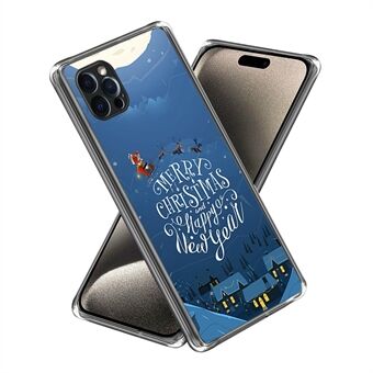 TPU-hoesje voor iPhone 15 Pro Max Case met kerstpatroonafdrukken telefoonhoesje.