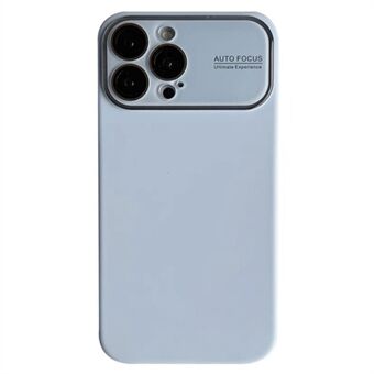 Voor iPhone 15 Pro Max hoesje van vloeibaar silicone met lensglasfolie.