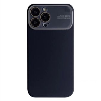 Voor iPhone 15 Pro Max hoesje van vloeibaar siliconen materiaal met lens glas film