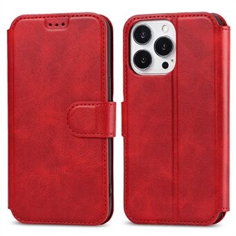 Voor iPhone 15 Pro Max Telefoonhoesje Folio Flip Ontwerp Leren Portemonnee Cover