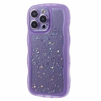 JTW-serie voor iPhone 15 Pro Max Epoxy-hoesje met glittersterren TPU-telefoonhoesje