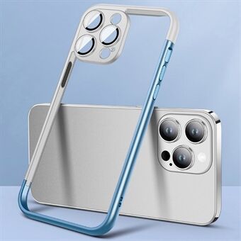VOERO iPhone 15 Pro Max Hoesje Harde PC Telefoon Bumper Frame Dunne Cover met PC Lens Film