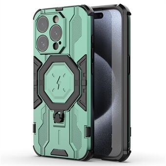 Voor iPhone 15 Pro Max telefoonhoesje met ringhouder en standaard voor extra bescherming