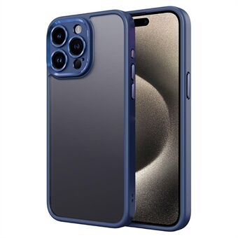 Voor iPhone 15 Pro Max Telefoonhoesje met precieze uitsparing voor de lens, TPU+PC antislip achterkant.