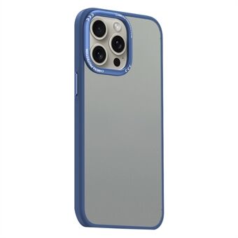 Voor iPhone 15 Pro Max Mat Telefoonhoesje Metalen Lensframe Beschermhoes