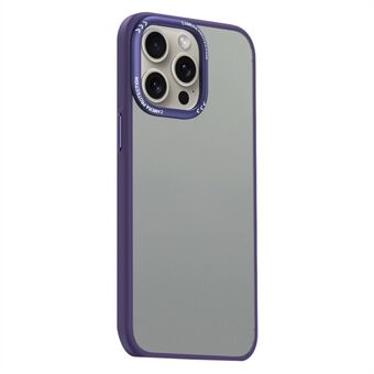 Voor iPhone 15 Pro Max Mat Telefoonhoesje Metalen Lensframe Beschermhoes