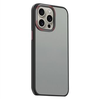 Voor iPhone 15 Pro Max Mat Telefoonhoesje Metalen Lensframe Beschermhoes