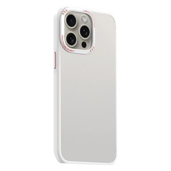 Voor iPhone 15 Pro Max Matte telefoonhoesje met metalen lensframe beschermende cover.