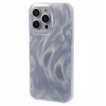 Voor iPhone 15 Pro Max Slank hoesje Laser IMD Patroon TPU+Acryl Telefoonhoes