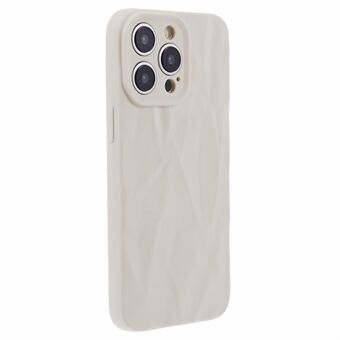 HRX-serie voor iPhone 15 Pro Max hoesje in effen kleur met gerimpeld en oneffen schokbestendig zacht TPU-omhulsel.