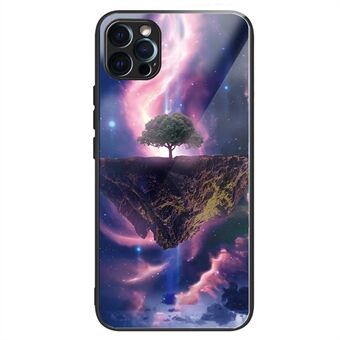 Voor iPhone 15 Pro Max patroon printen hoesje Anti-kras Gehard glazen telefoonhoesje