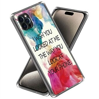 Voor iPhone 15 Pro Max Hoesje Ultra Dunne TPU Telefoonhoes met Patroon Bedrukking