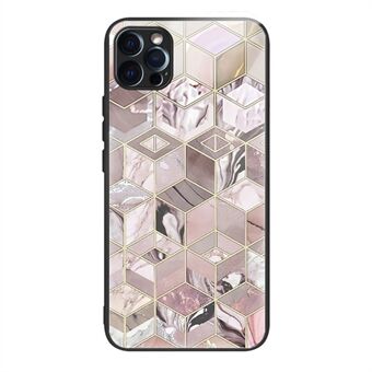 Voor iPhone 15 Pro Max Gehard Glas Hoesje Patroonbedrukking Telefoonhoesje