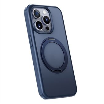 Bulkkoop voor iPhone 15 Pro Max magnetische telefoonhoesje met matte TPU+PC cover en draaibare standaard