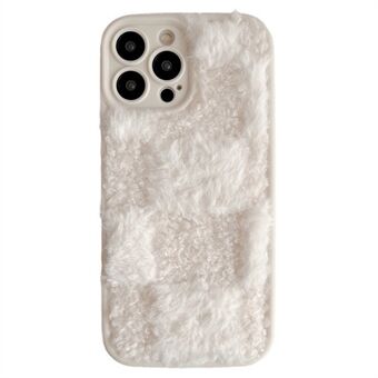 Voor iPhone 15 Pro Max Case Rooster Ontwerp Winter Pluche TPU Anti-kras Telefoonhoes.