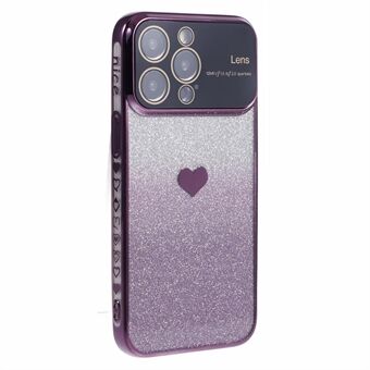 Voor iPhone 15 Pro Max Hoesje met Elektroplating Rand TPU Glanzende Telefoonhoes