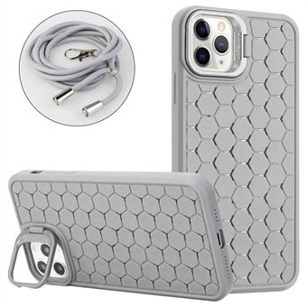 Voor de iPhone 15 Pro Max TPU-hoes met Lanyard Heat Dissipation Kickstand Magnetische telefoonhoes