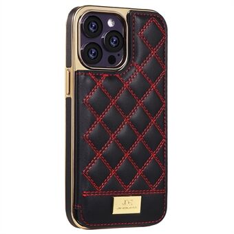 JINDUKA D3-serie voor iPhone 15 Pro Max hoesje met kaarthouder en uitklapbare standaard, bekleed met PU-leer en pc-telefoonhoes.
