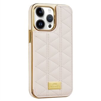 JINDUKA D4-serie voor iPhone 15 Pro Max-hoesje met ingebouwde standaard, kaartsleuven en een combinatie van leer en pc-materialen.