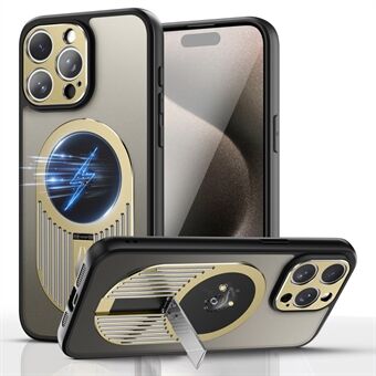 Voor iPhone 15 Pro Max Kickstand Case Graphene Heat Dissipation Phone Cover met Aromatherapie Tablet