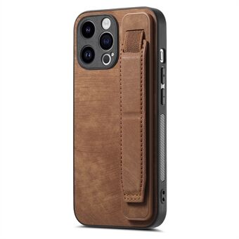 D11 Voor iPhone 15 Pro Max Hoesje Met Kickstand PU Leer+TPU Telefoonhoesje