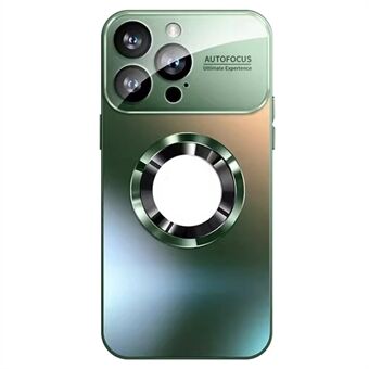 Voor iPhone 15 Pro Max Magnetische Case Schokbestendige PC Telefoonhoes met Lens Film