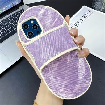 Voor iPhone 15 Pro Max hoesje Grappig Denim Slipper Ontwerp Flexibele TPU Telefoonhoesje.