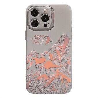 Voor iPhone 15 Pro Max Hoesje met Laser Design Beschermende Dunne Telefoonhoes