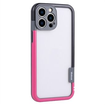 WOLMTT voor iPhone 15 Pro Max Anti-kras Hoesje met Dubbele Kleur Frame PC+TPU Telefoonhoesje