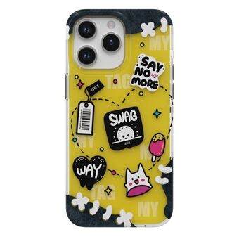 TGVI\'s Stijlvolle Serie voor iPhone 15 Pro Max Hoesje met IML Graffiti Patroon PET+TPU Telefoonhoesje