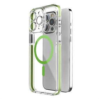 Voor iPhone 15 Pro Max Magnetische Hoes TPU+PC Schokbestendige Telefoonhoes Compatibel met MagSafe