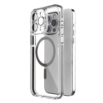 Voor iPhone 15 Pro Max Magnetische Hoes TPU+PC Valbestendige Telefoonhoes Compatibel met MagSafe