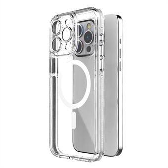 Voor iPhone 15 Pro Max Magnetische Hoes TPU+PC Valbestendige Telefoonhoes Compatibel met MagSafe