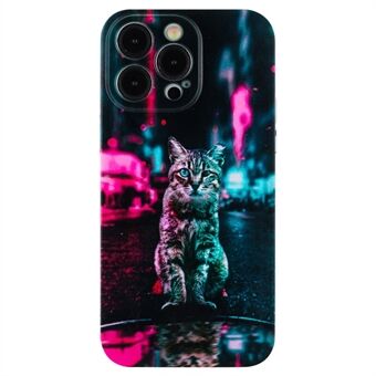 Voor iPhone 15 Pro Max hoesje met patroonprint, TPU-schokabsorberende telefoonhoes.